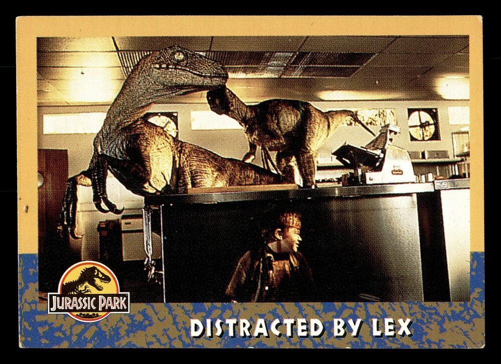 1993 Topps Jurassic Park #59 Distracted by Lex Card